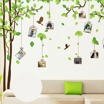 Los niños juegan la etiqueta engomada casera desprendible de la pared del árbol de la decoración, etiquetas engomadas decorativas de la pared de DIY